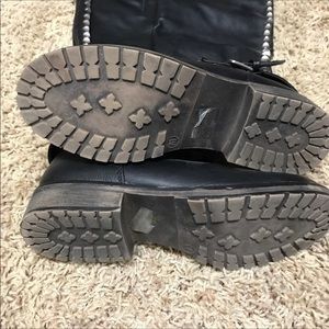 Studded Moto Biker Boots